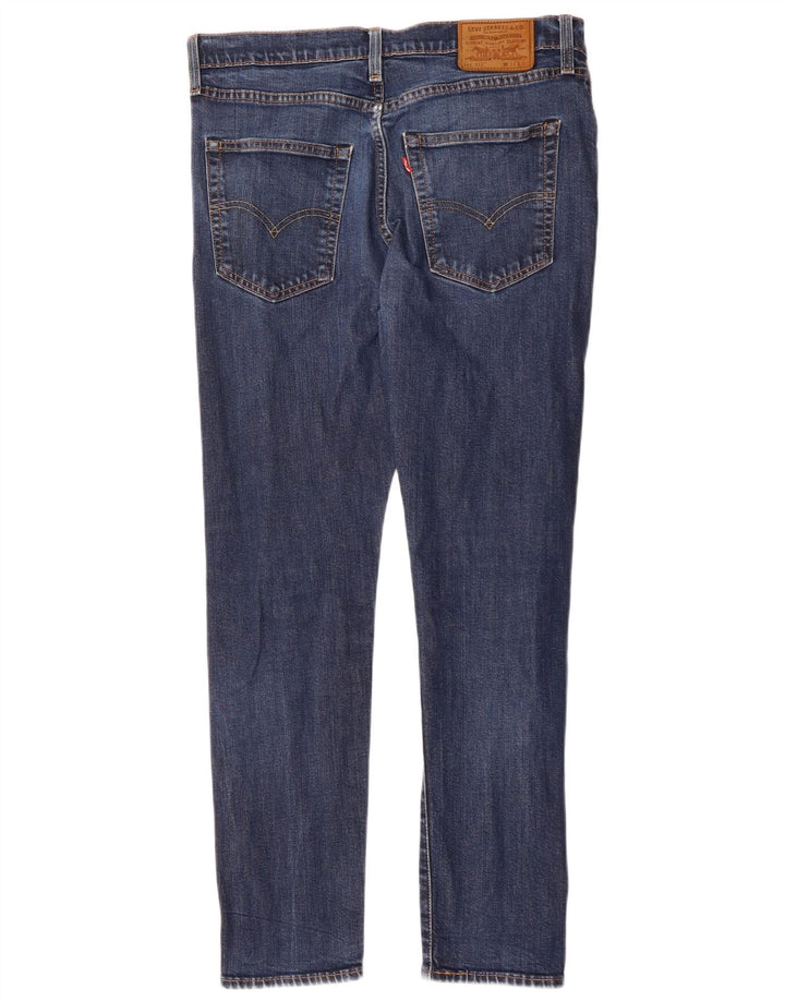 LEVI'S Herre 512 Slim Tapered Jeans W34 L29 Marineblå Bomuld