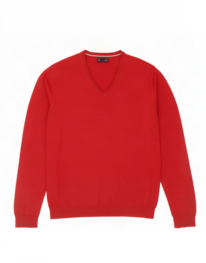 Gap Herre V-hals sweater XL Rød Bomuld
