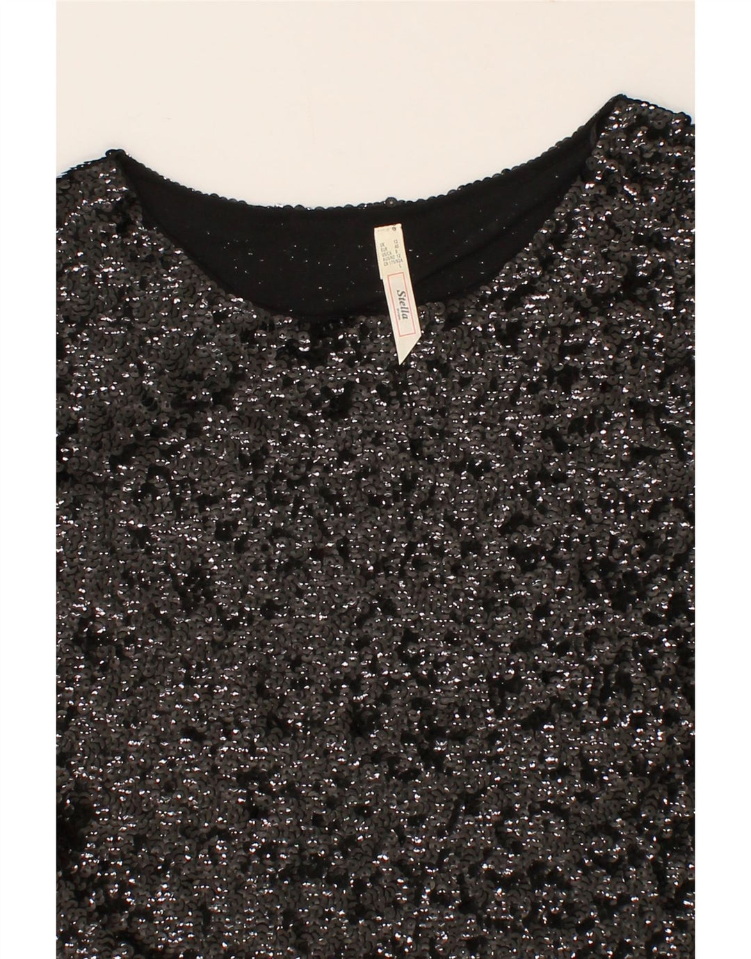 VINTAGE Womens Sheath Dress UK 12 Medium Black Polyester Vintage Vintage and Second-Hand Vintage from Messina Hembry 