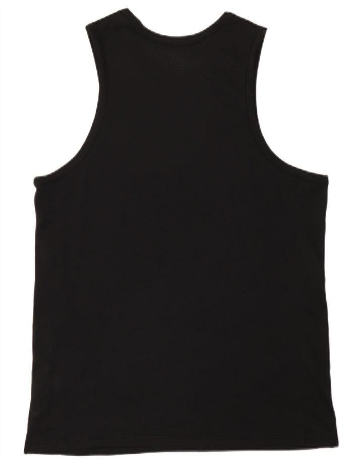 Nike Herre Dri Fit Grafisk Vest Top Medium Sort Polyester