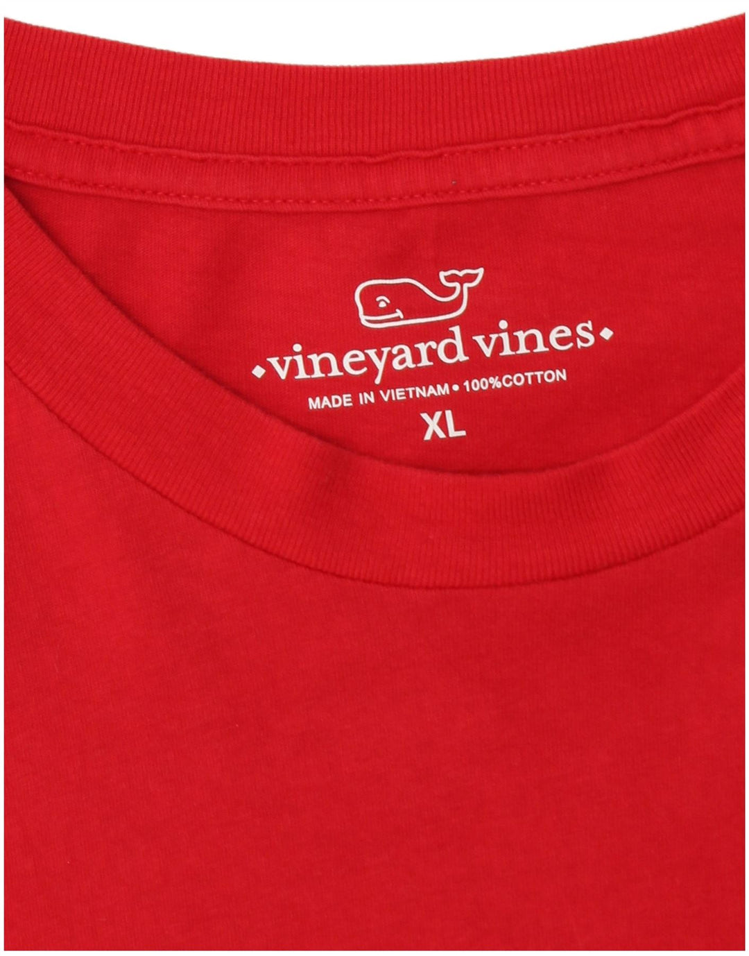 VINEYARD VINES Herre Grafisk Top Langærmet XL Rød Bomuld