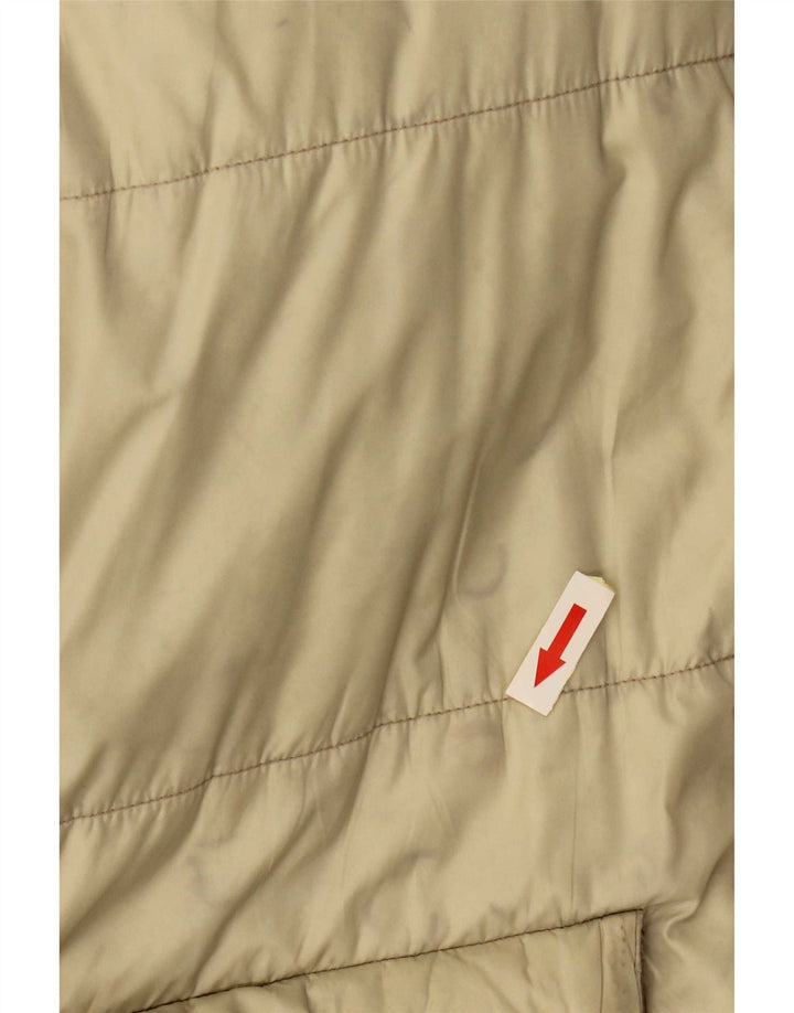 Alberto Aspesi Dame Hætte Oversized Polstret Jakke UK 8 Small Beige