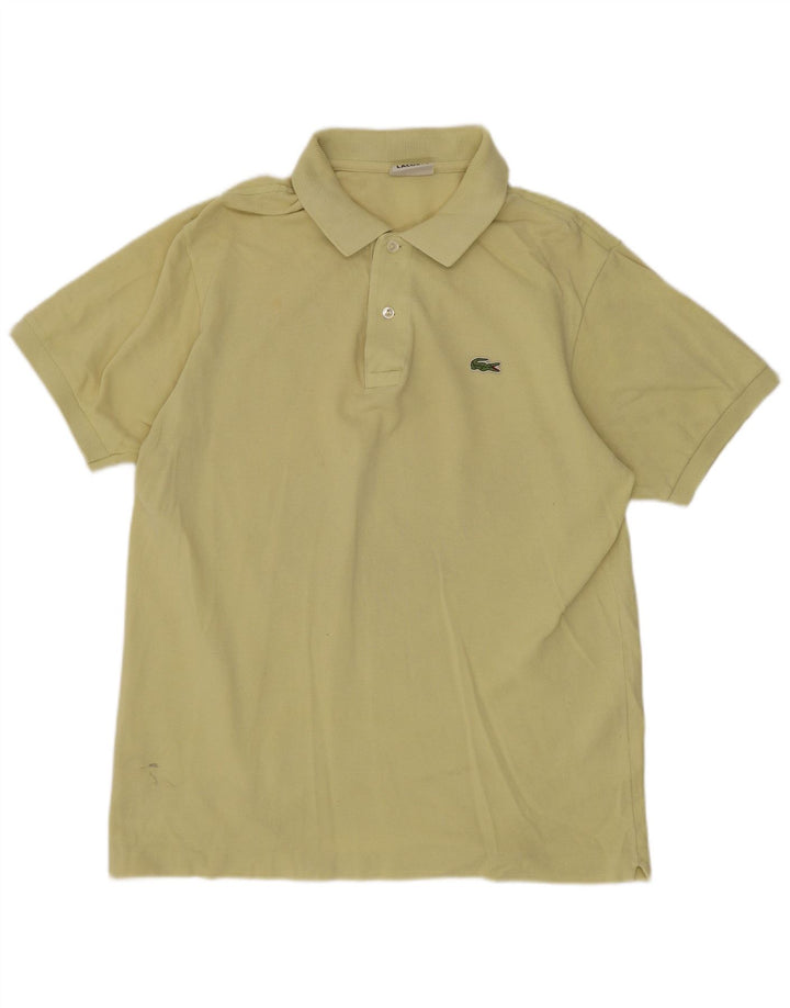 Lacoste Herre Regular Fit Polo Shirt Størrelse 4 Medium Gul Bomuld