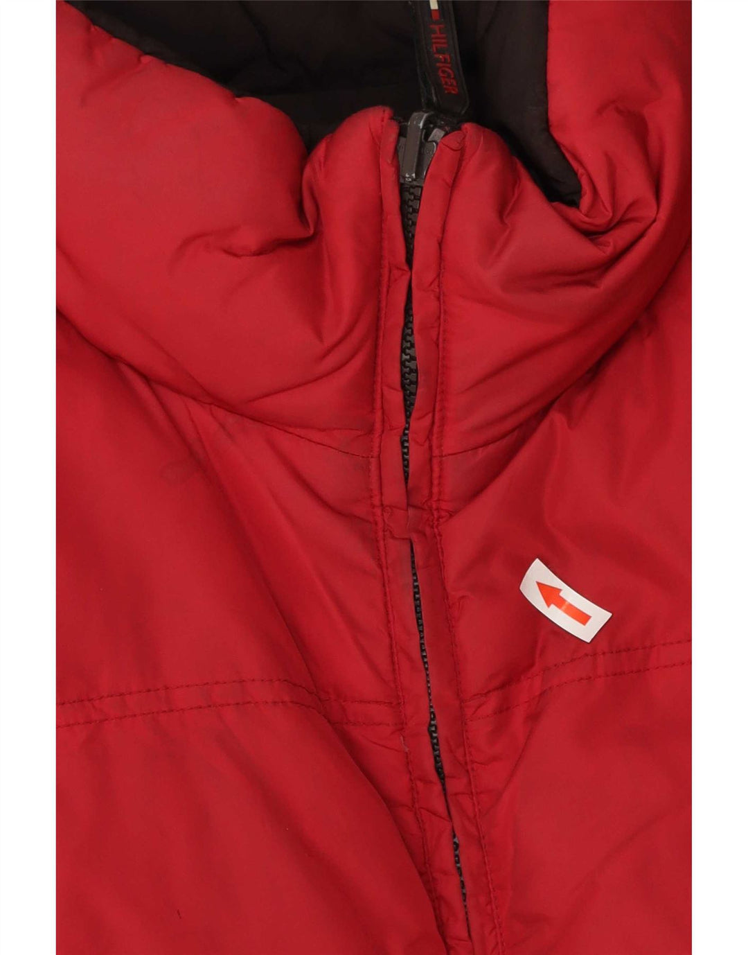 Tommy Hilfiger Herre Vendbar Polstret Gilet UK 38 Medium Rød Polyester
