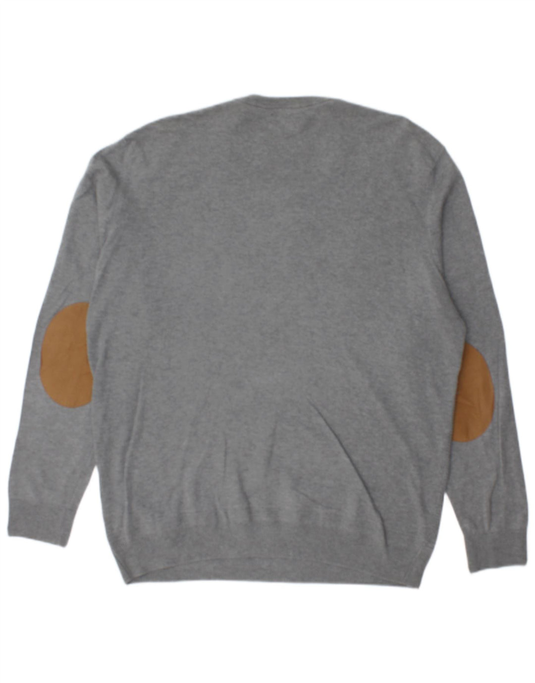ZARA Herre sweater med rund hals XL Grå bomuld