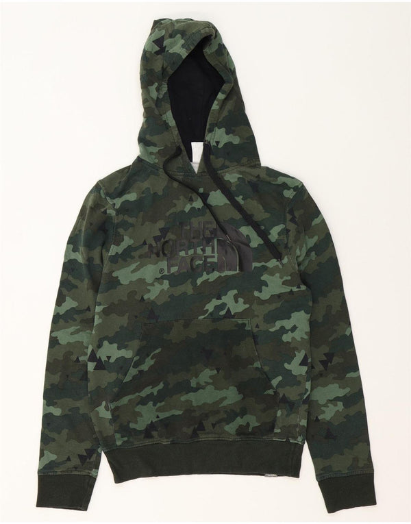 The North Face Herre Grafisk Hoodie Jumper XS Grøn Camouflage Bomuld