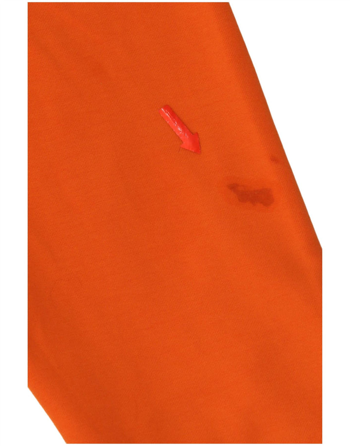 Polo Ralph Lauren Dame Oversized Sweatshirt Jumper UK 14 Medium Orange