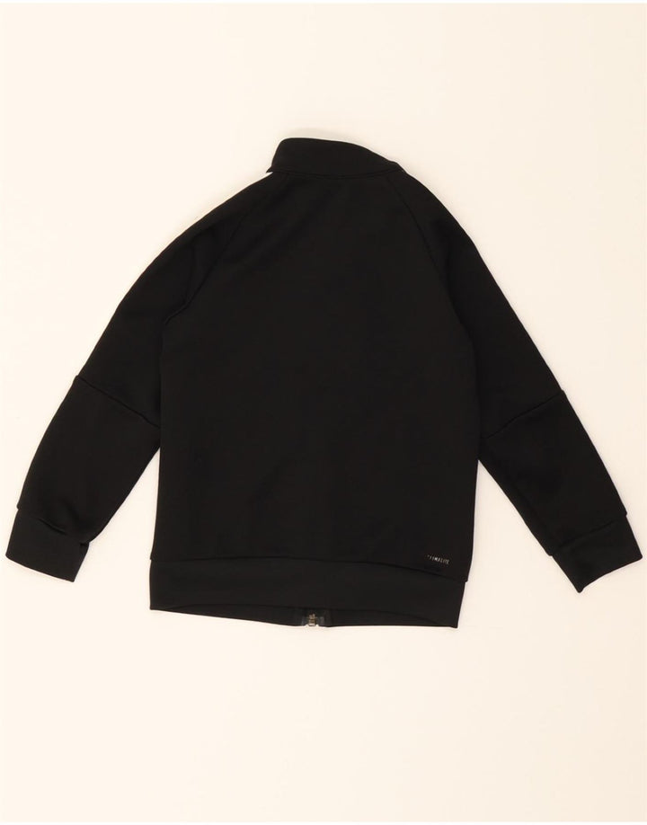 ADIDAS Boys Climalite Tracksuit Top Jacket 5-6 Years Black Polyester Vintage Adidas and Second-Hand Adidas from Messina Hembry 