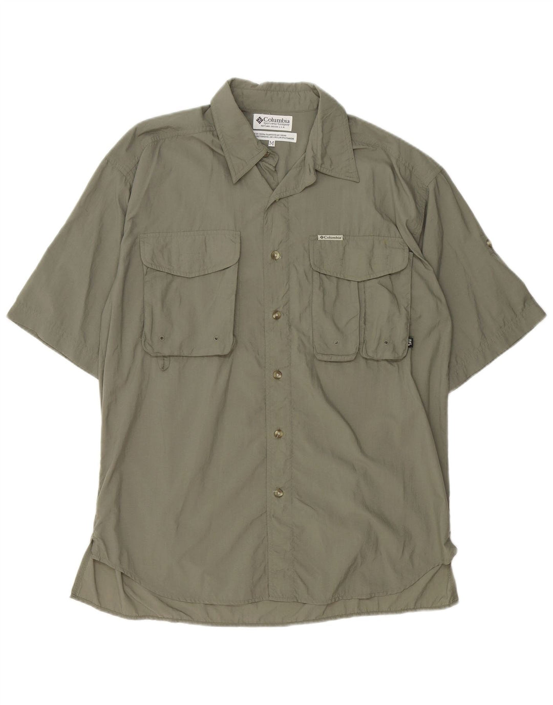 Columbia Kortærmet Herreskjorte Medium Khaki Nylon