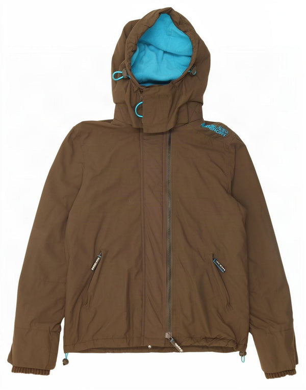 Superdry Graphic Windbreaker Jacket til kvinder UK 14 Medium Khaki
