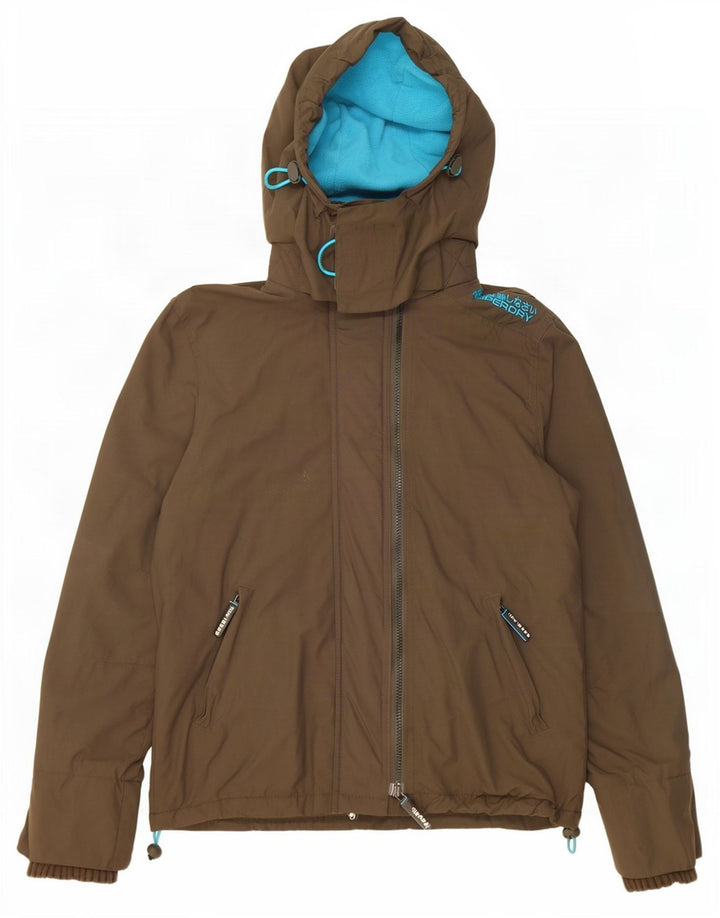 Superdry Graphic Windbreaker Jacket til kvinder UK 14 Medium Khaki