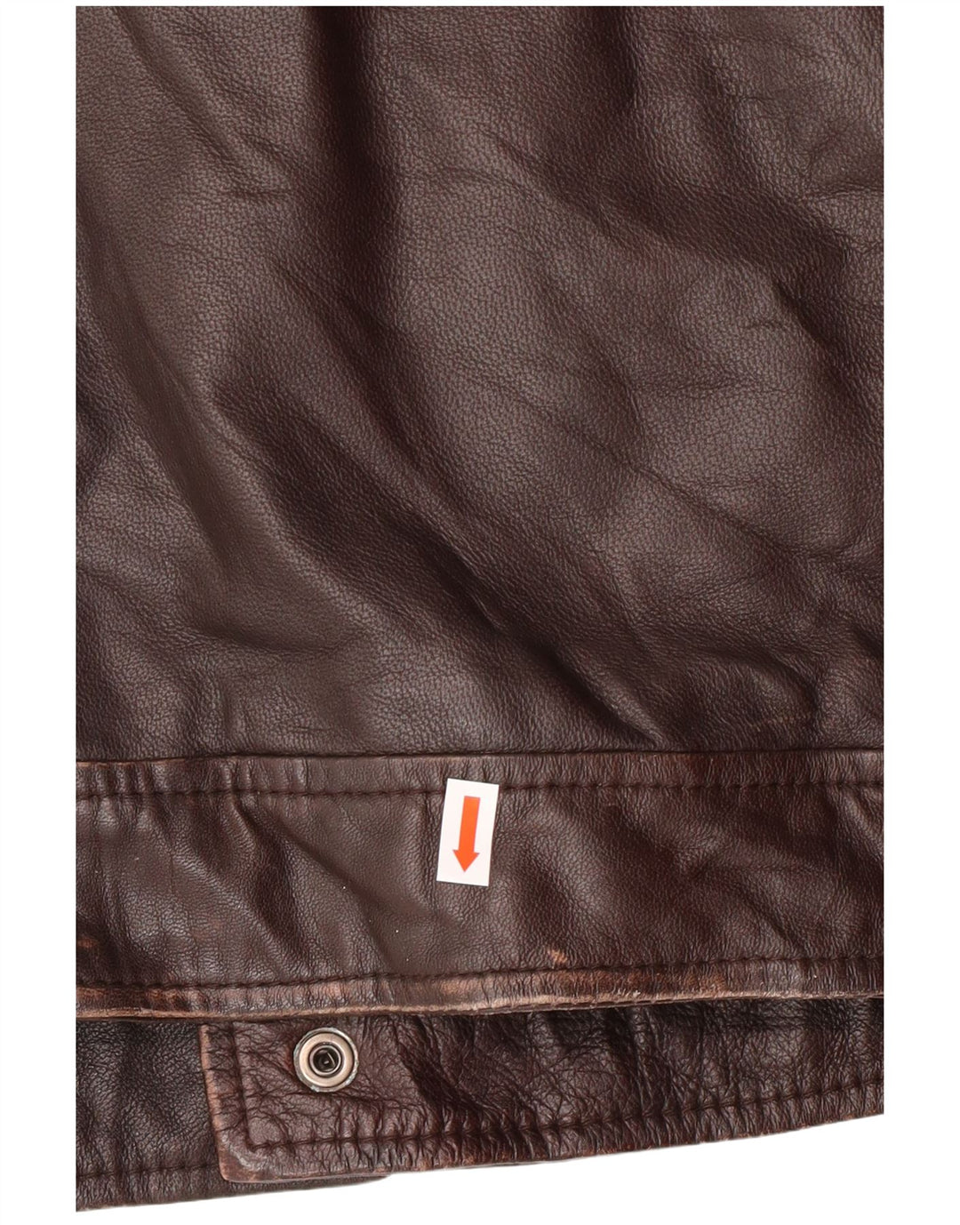 Conbipel Herre Militær Læderjakke IT 54 XL Brunt lammeskind