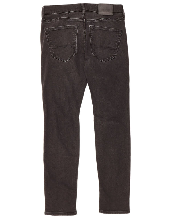 Hollister Kvinder Distressed Slim Jeans W29 L30 Sort Bomuld