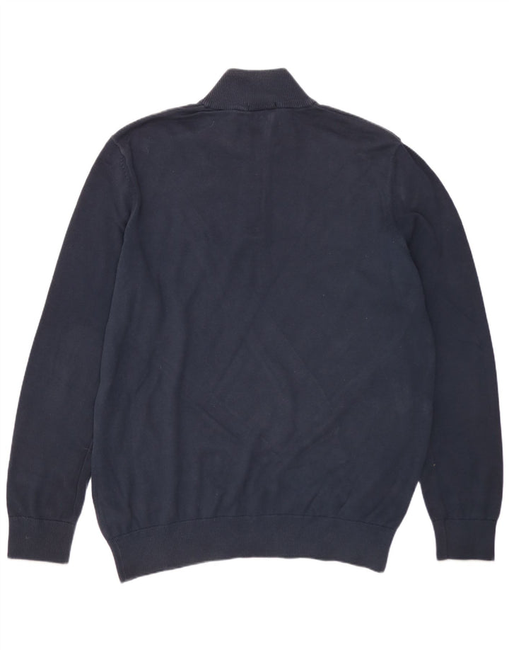 TIMBERLAND Herre lynlås trøje sweater Stor marineblå bomuld