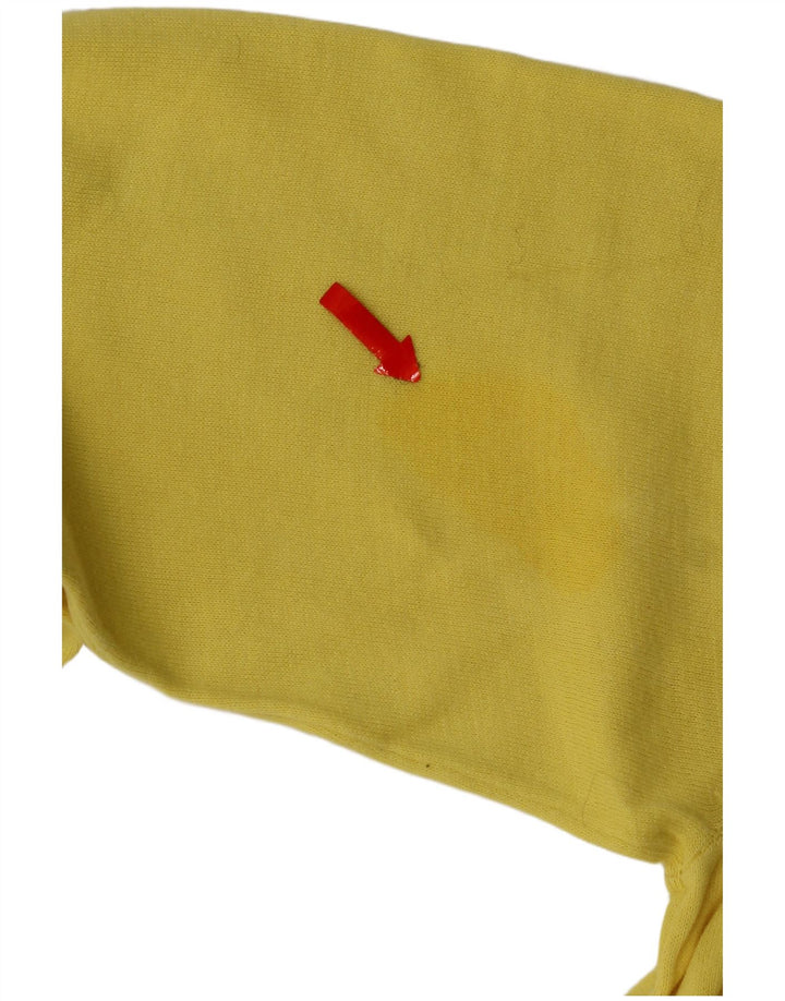 Refrigue Herre Crew Neck Jumper Sweater Medium Gul Bomuld