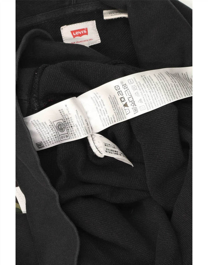 Levi's Grafisk hættetrøje til mænd XL sort bomuld