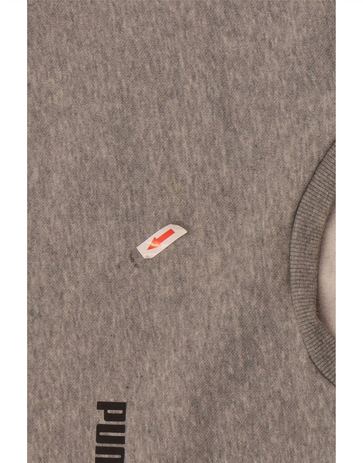 Puma Sweatshirt til mænd, lille grå flækket