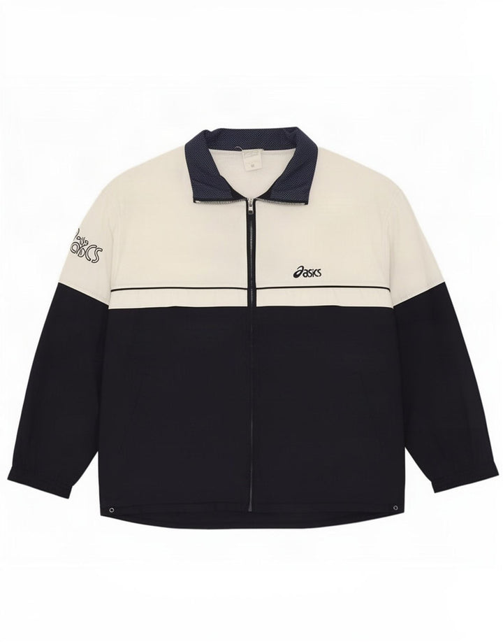 Asics Træningsdragt til mænd Topjakke XL Sort Colourblock Polyester