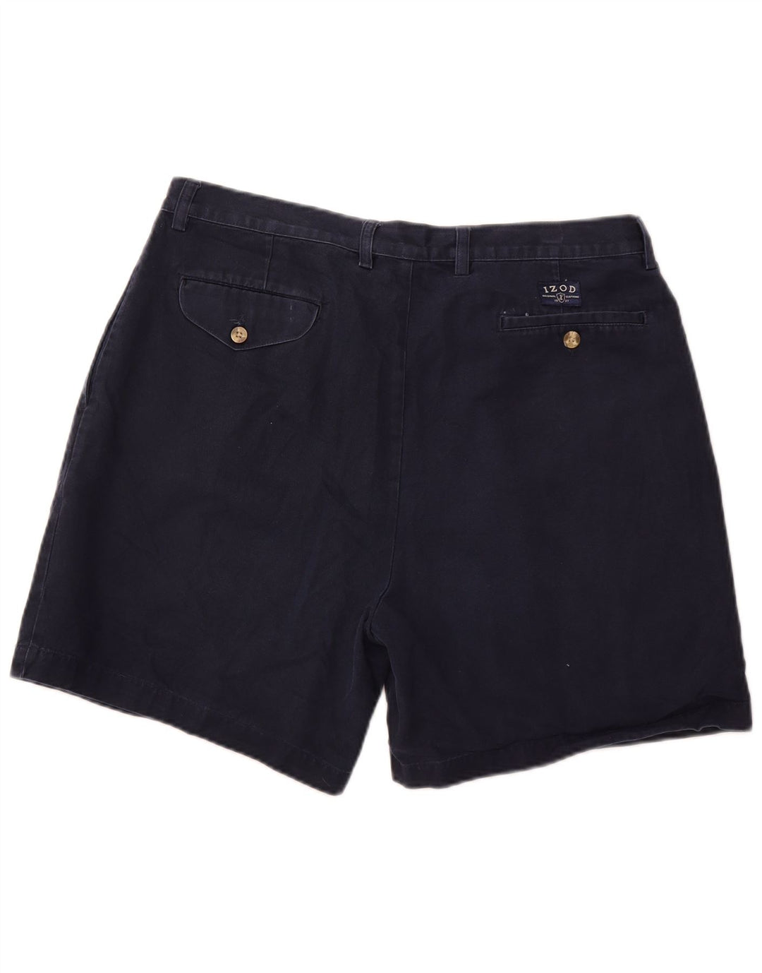 IZOD Pegged Chino Shorts til mænd W38 XL Marineblå Bomuld