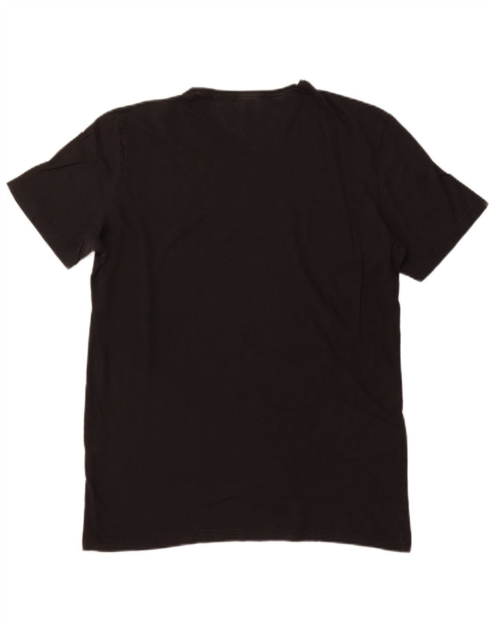 Zara Herre T-Shirt Top Stor Sort