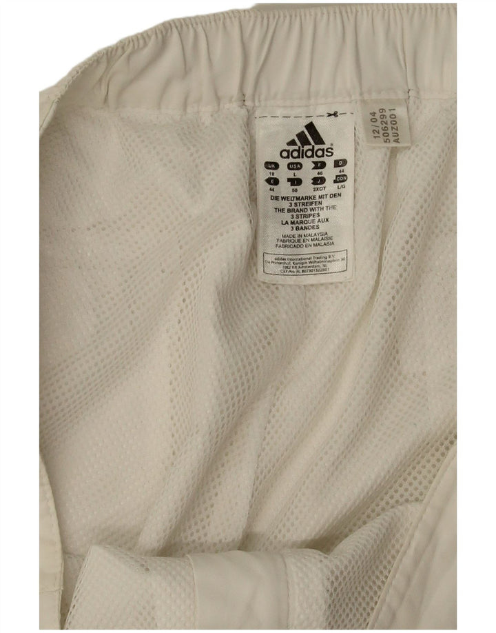 Adidas Bermuda Shorts til kvinder UK 18 XL W34 Hvid polyester