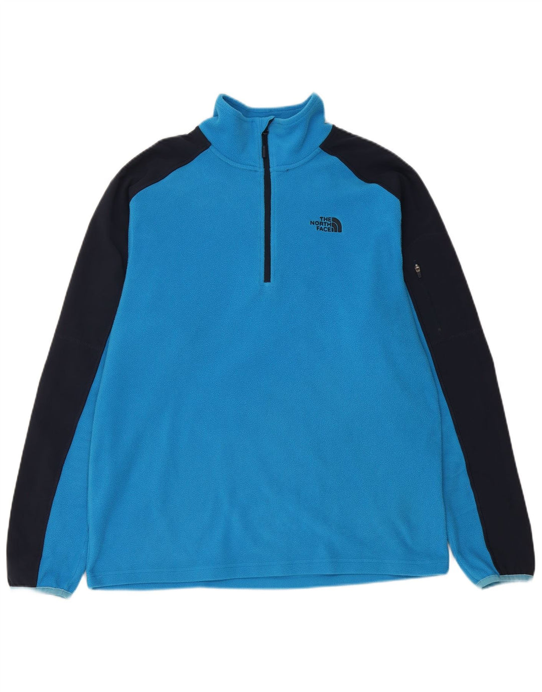 THE NORTH FACE Fleecetrøje med lynlås til mænd Medium Blue Colourblock