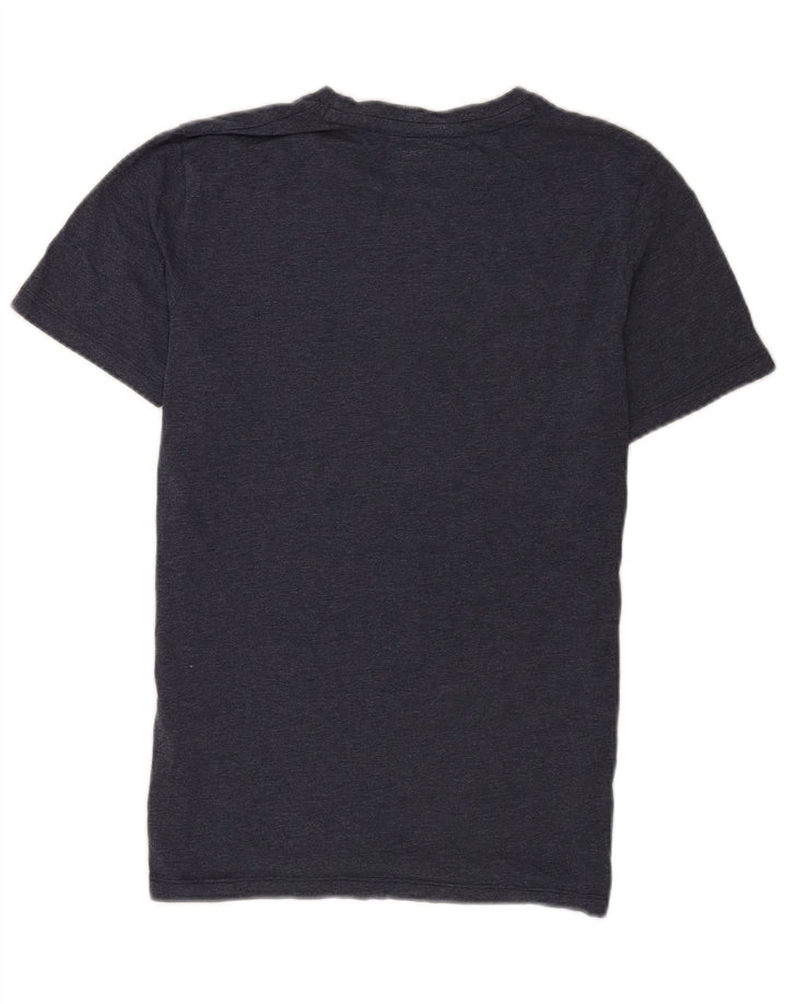 Jack & Jones Herre Regular Grafisk T-Shirt Top Lille Navy Blue Colourblock
