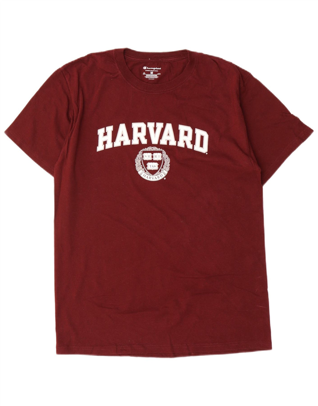 Champion Herre Harvard Regular Graphic T-Shirt Top Medium Maroon Cotton