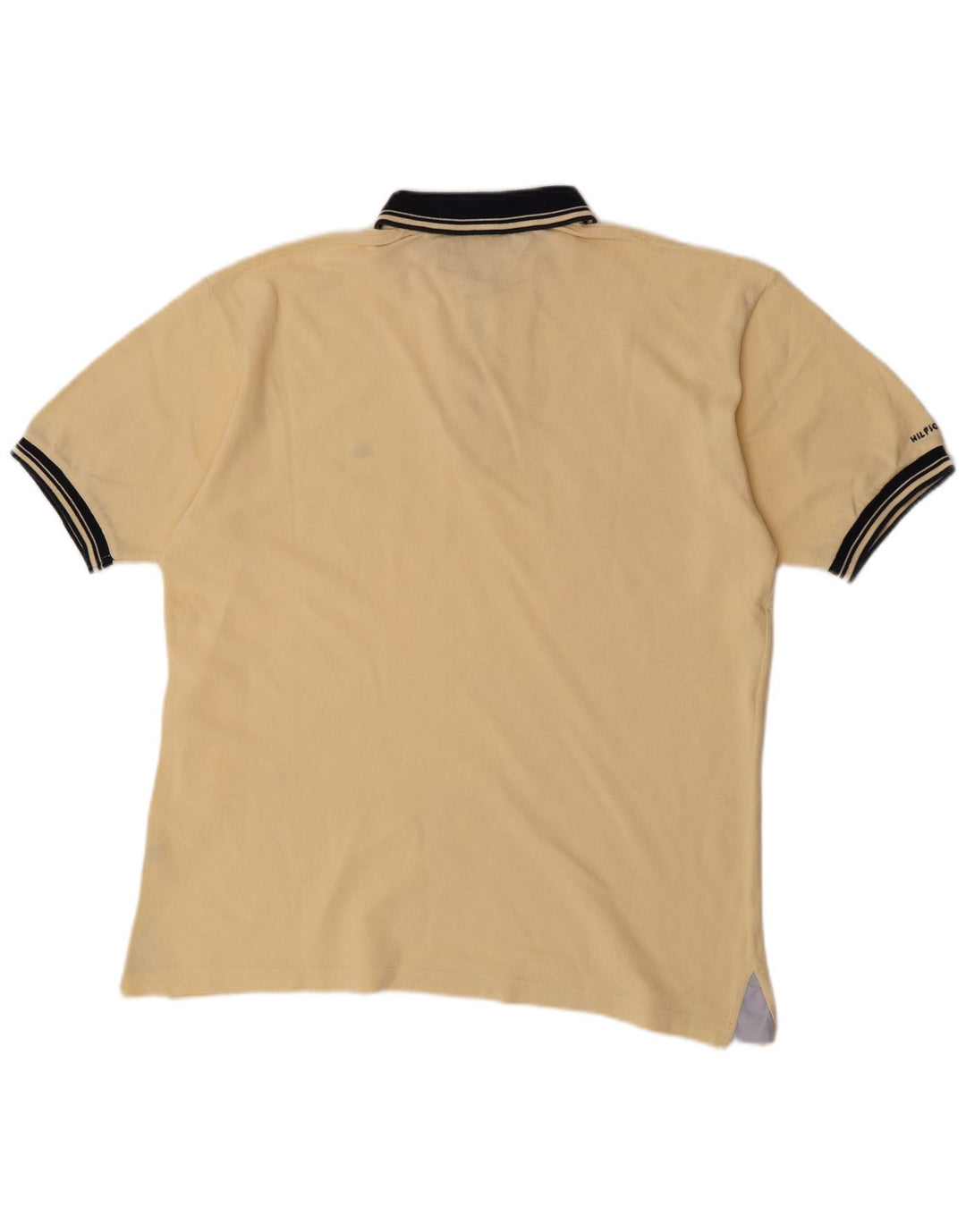 Tommy Hilfiger Rugby poloshirt til mænd Medium gul bomuld