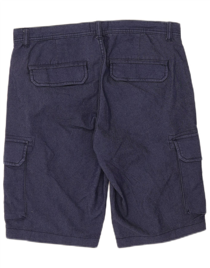 Gas Herre Cargo Shorts Medium W32 Marineblå Bomuld