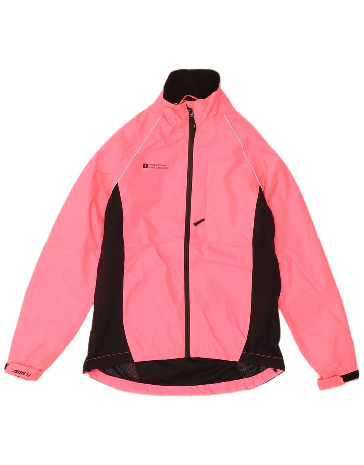 Mountain Warehouse Dame Regnjakke UK 6 XS Pink Colourblock Polyester
