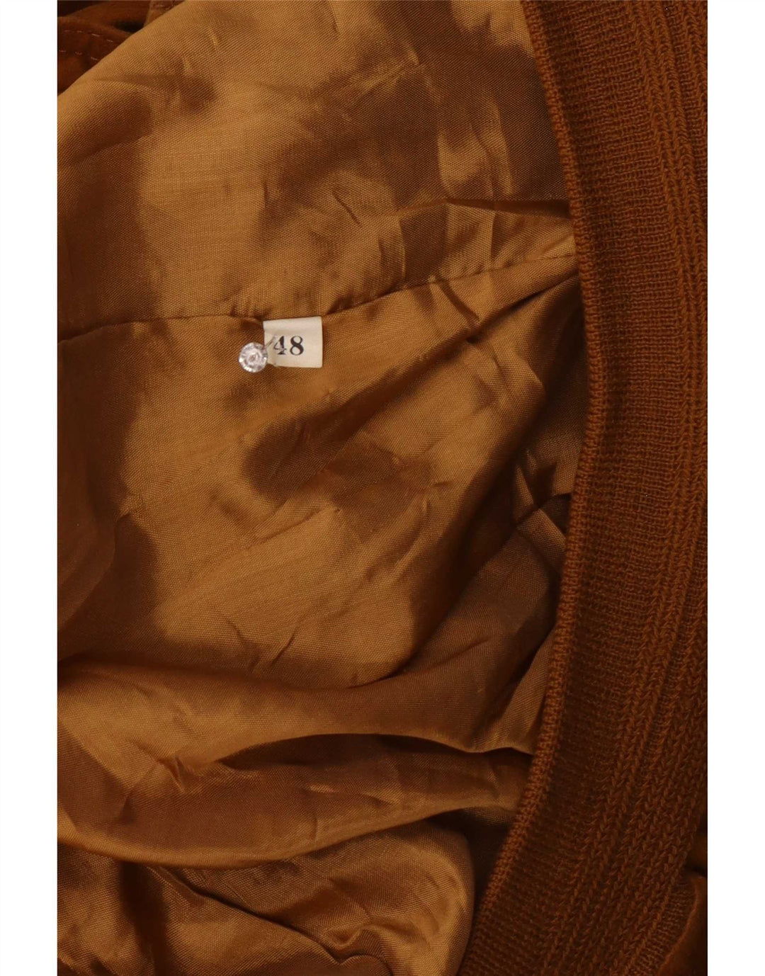 Gara Herre Ruskind Bomber Jacket IT 48 Medium Beige Læder