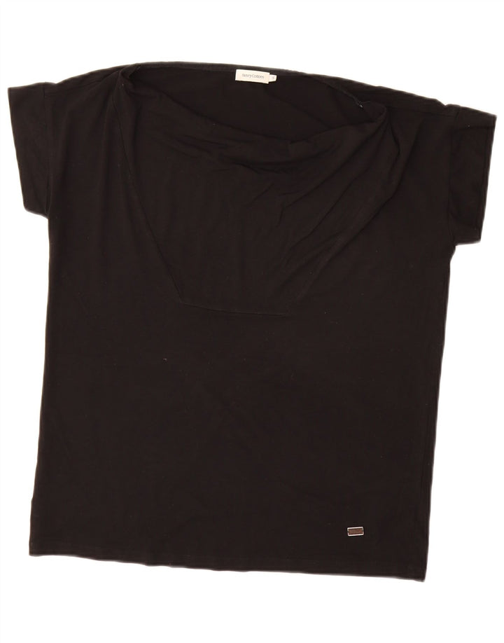Henry Cottons T-Shirt Top IT 44 Medium Sort Viscose