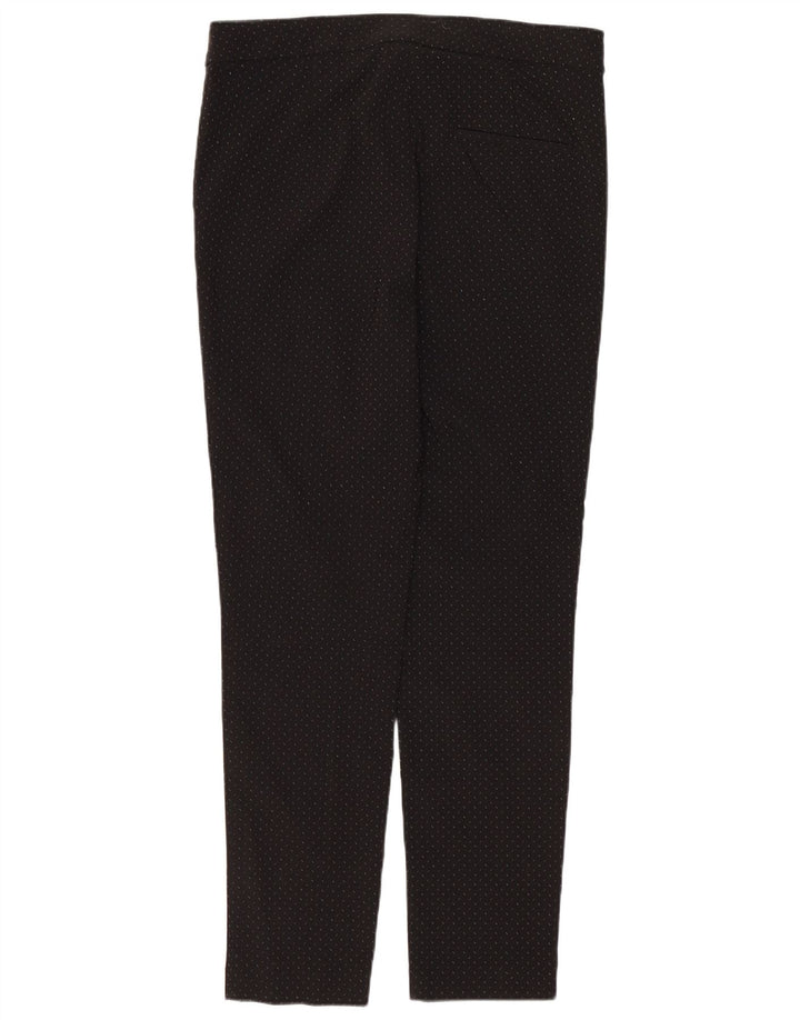 Zara Dame Slim Chino Bukser Medium W28 L27 Sort Plettet Viscose