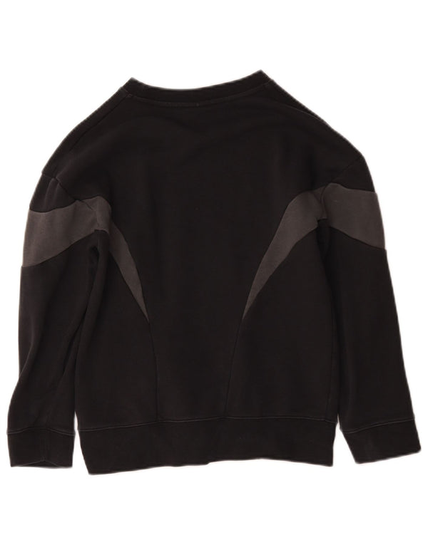 Nike Boys Graphic Sweatshirt Jumper 8-9 år Small Black Colourblock