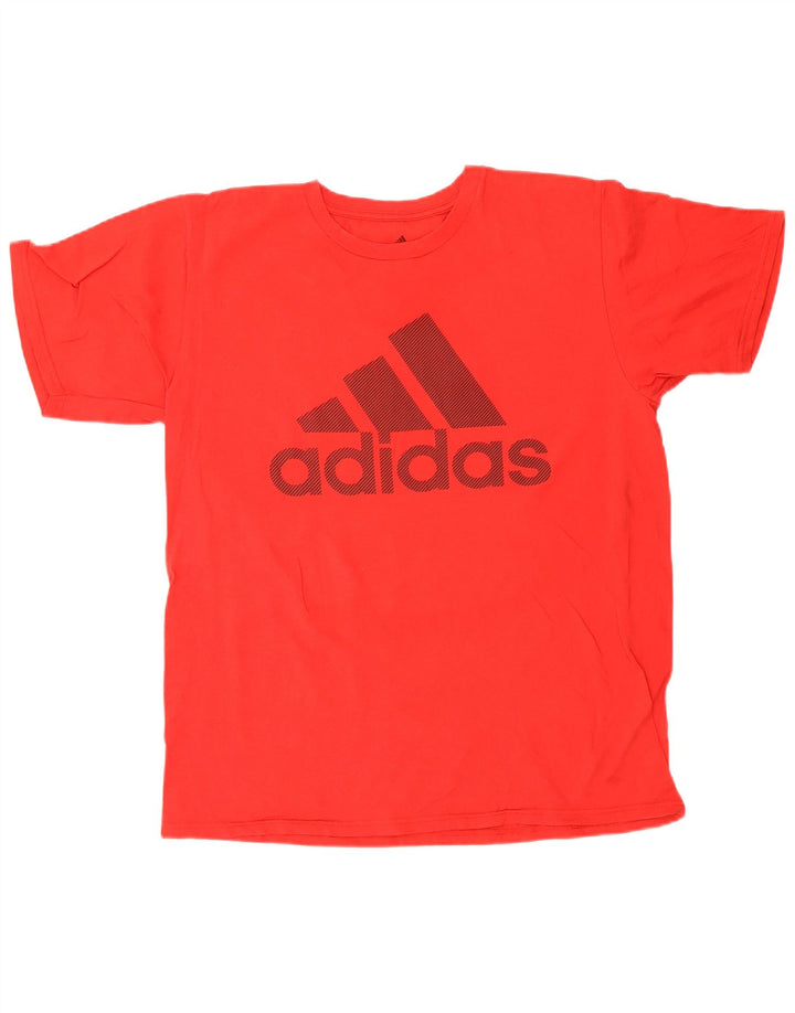 Adidas Grafisk T-shirt top til mænd, stor rød bomuld