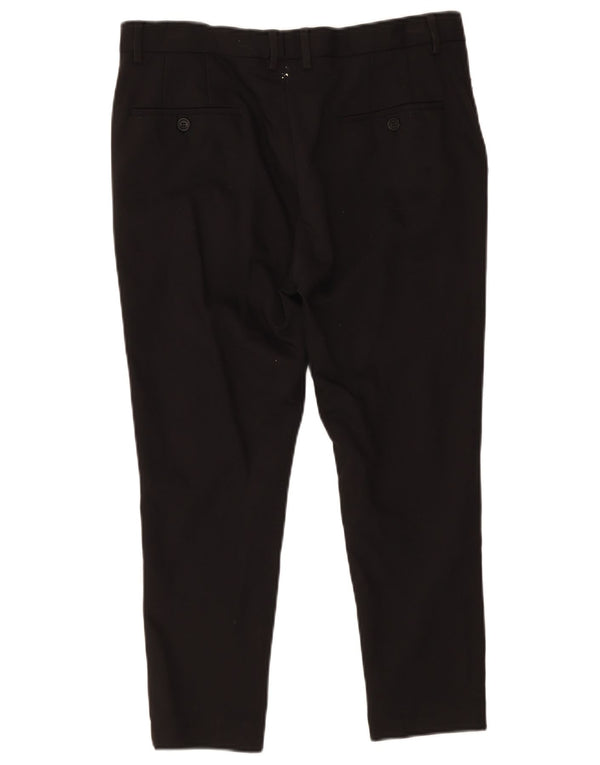 Pierre Cardin Herre Slim Chino Bukser IT 46 Large W34 L24 Sort Bomuld
