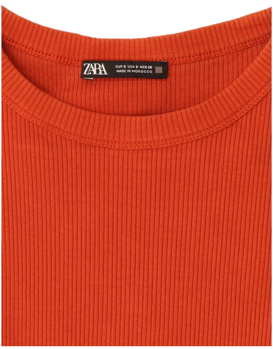 Zara Dame ærmeløs Maxikjole UK 8 Small Orange