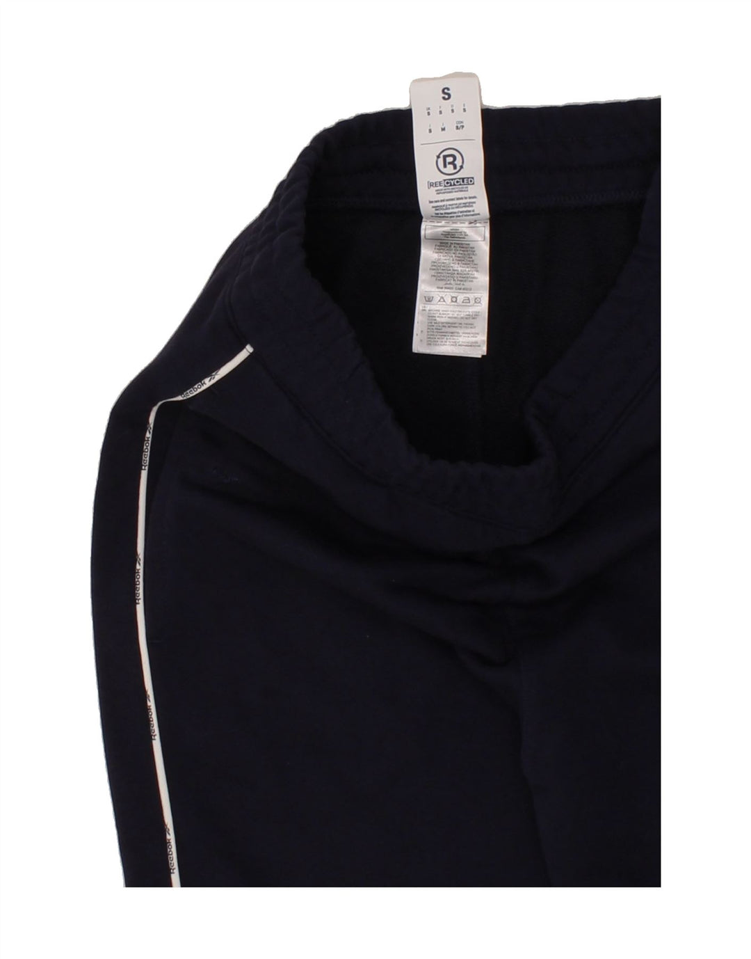 REEBOK Mens Tracksuit Trousers Joggers Small  Navy Blue Cotton Vintage Reebok and Second-Hand Reebok from Messina Hembry 