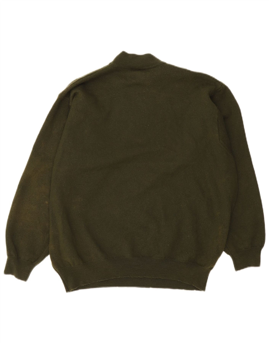 Stefanel Dame Turtle Neck Jumper Sweater UK 14 Large Khaki