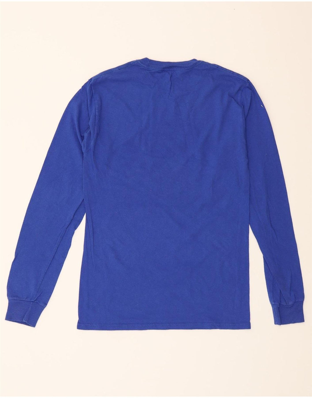 CHAMPION Mens Graphic Top Long Sleeve Small Blue Vintage Champion and Second-Hand Champion from Messina Hembry 