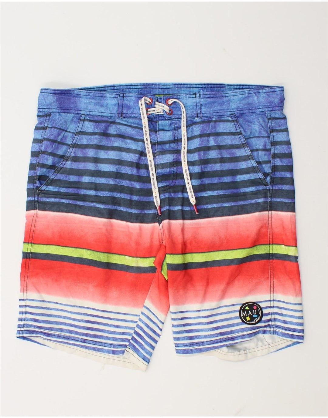 MAUI AND SONS Badeshorts til mænd Medium flerfarvet stribet