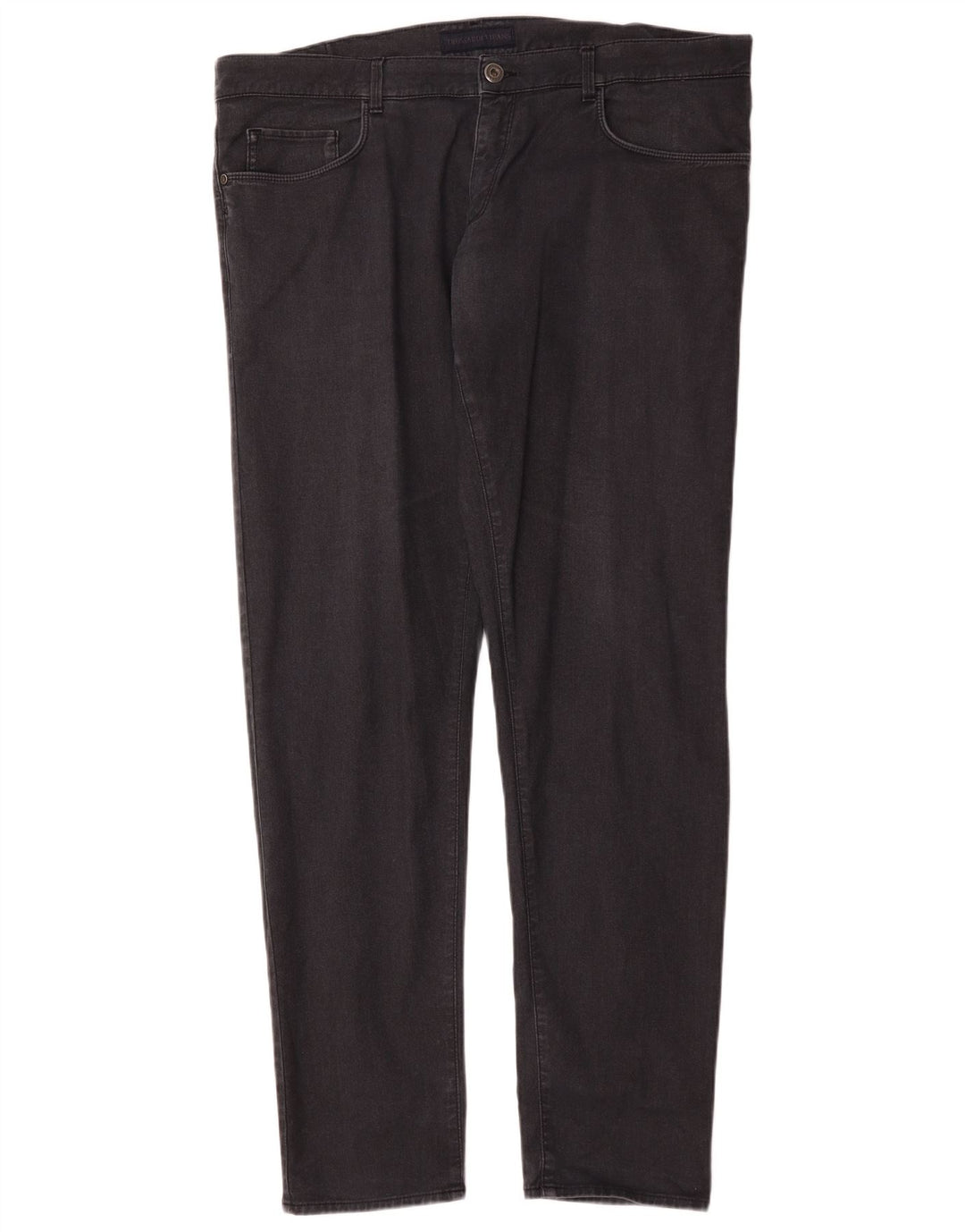 Trussardi Herre Slim Jeans W42 L35 Sort Bomuld