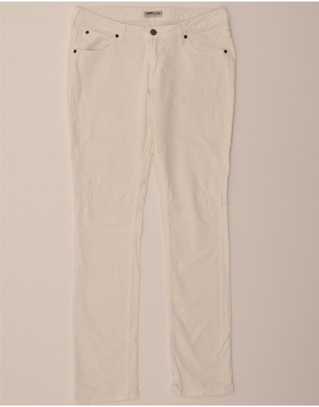 LEE Womens Norma Slim Jeans W33 L33 White Cotton Vintage Lee and Second-Hand Lee from Messina Hembry 