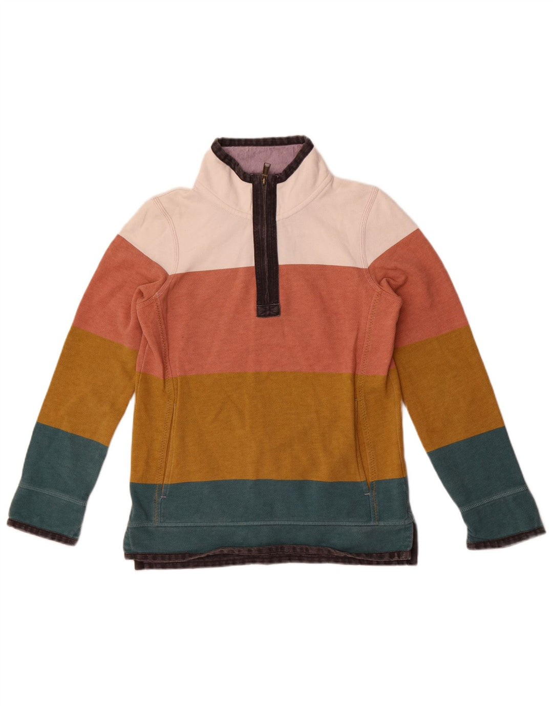 Fat Face Dame Oversized Sweatshirt Jumper UK 8 Small Flerfarvet