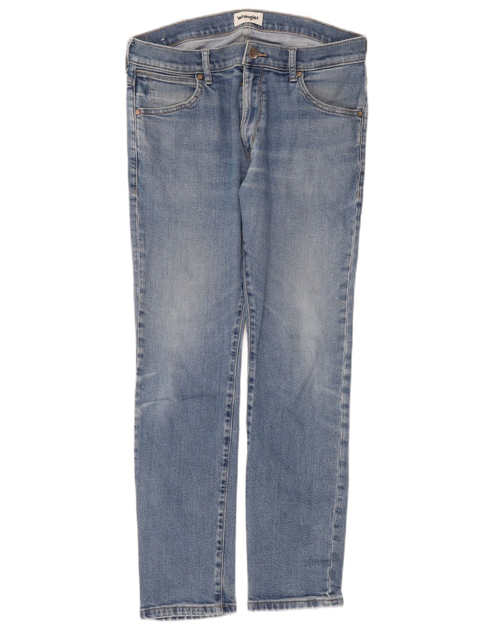 Wrangler Herre Larston Slim Jeans W32 L32 Blå Bomuld