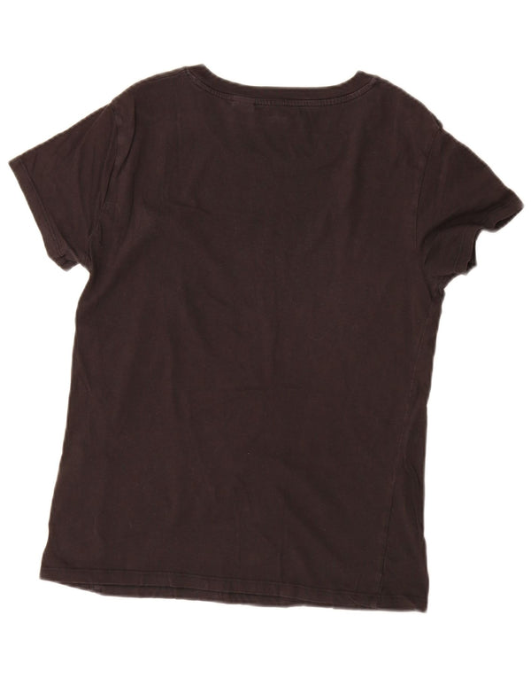 Levi's Grafisk T-shirt top til kvinder UK 10 Lille sort bomuld