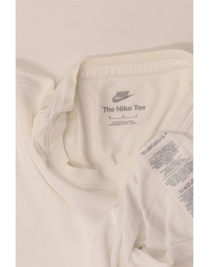 Nike T-shirt top mellem mænd, hvid bomuld