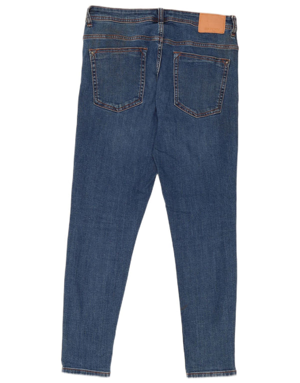 Zara Dame Skinny Jeans EU 42 Large W32 L27 Blå Bomuld