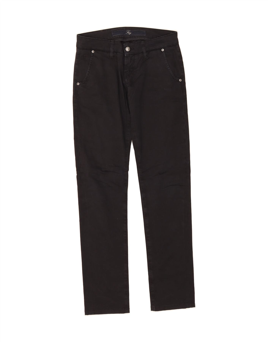 FAY Womens Slim Chino Trousers W27 L31 Navy Blue Vintage Fay and Second-Hand Fay from Messina Hembry 